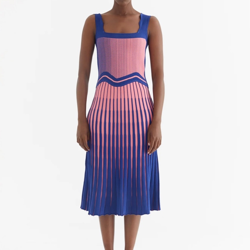 PH5 Parlor Color Blocked Wavy Tank Dress - Picture 7 of 8